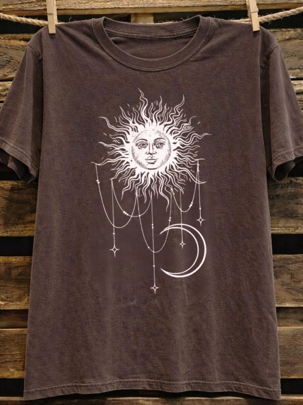 Patricia Boho sun and moon unisex tee shirt